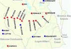 Location map - 2011 Lockyer Creek Flood